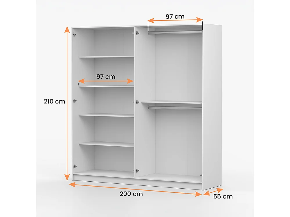 Armoire Rosa 4D 200cm