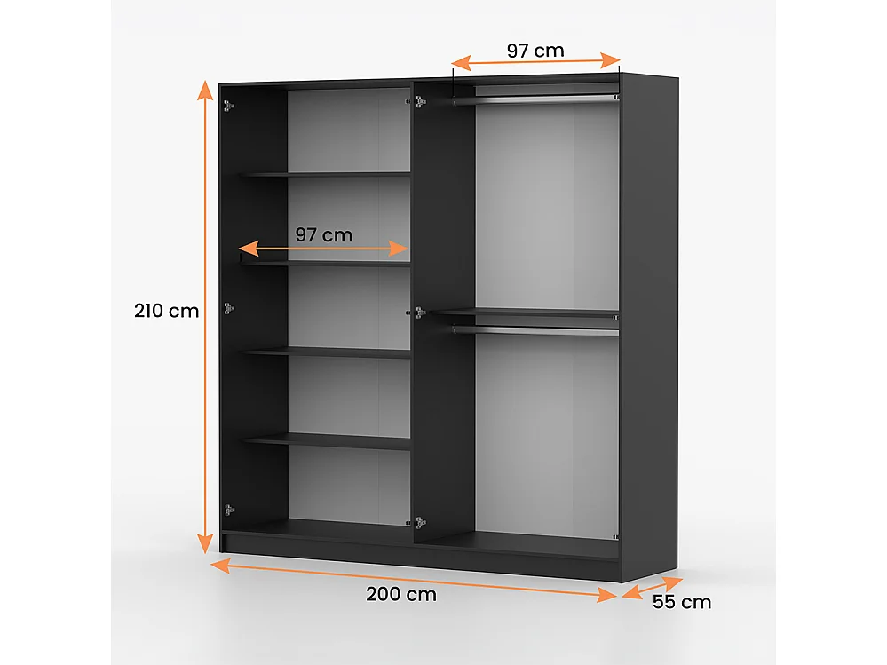 Armoire Rosa 4D IV 200 cm