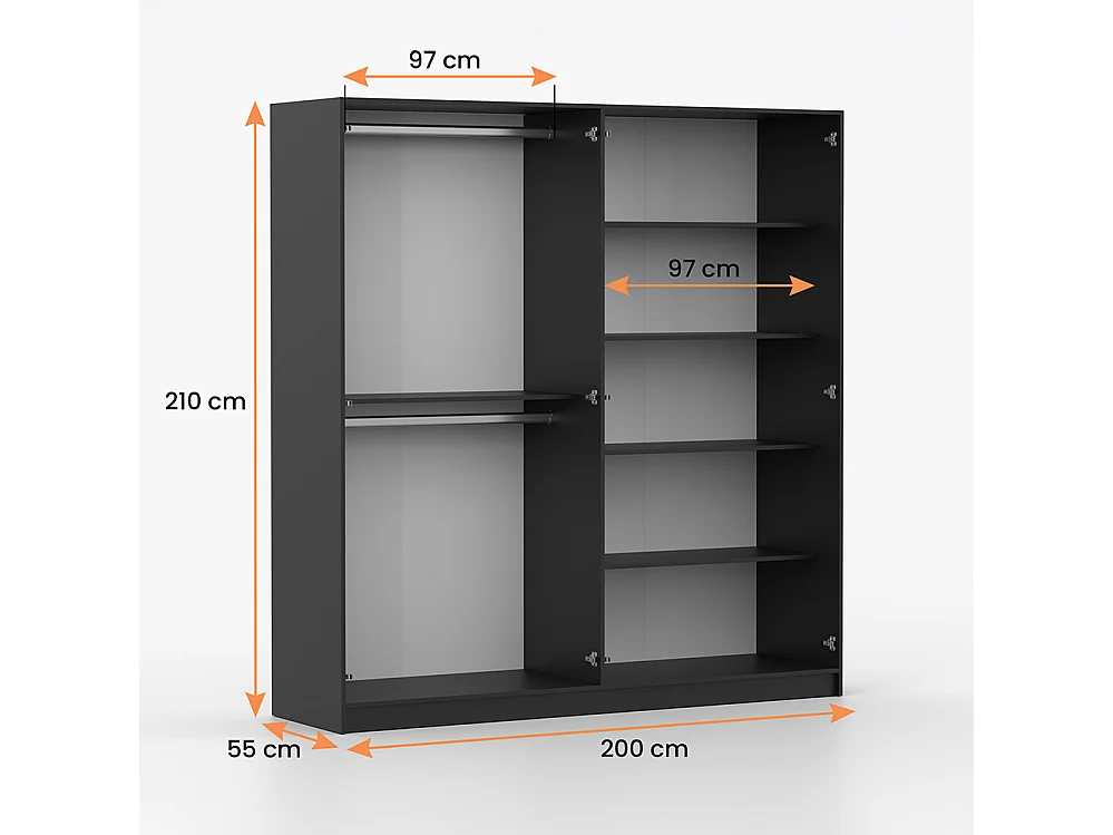 Szafa Rosa 4D IV 200 cm