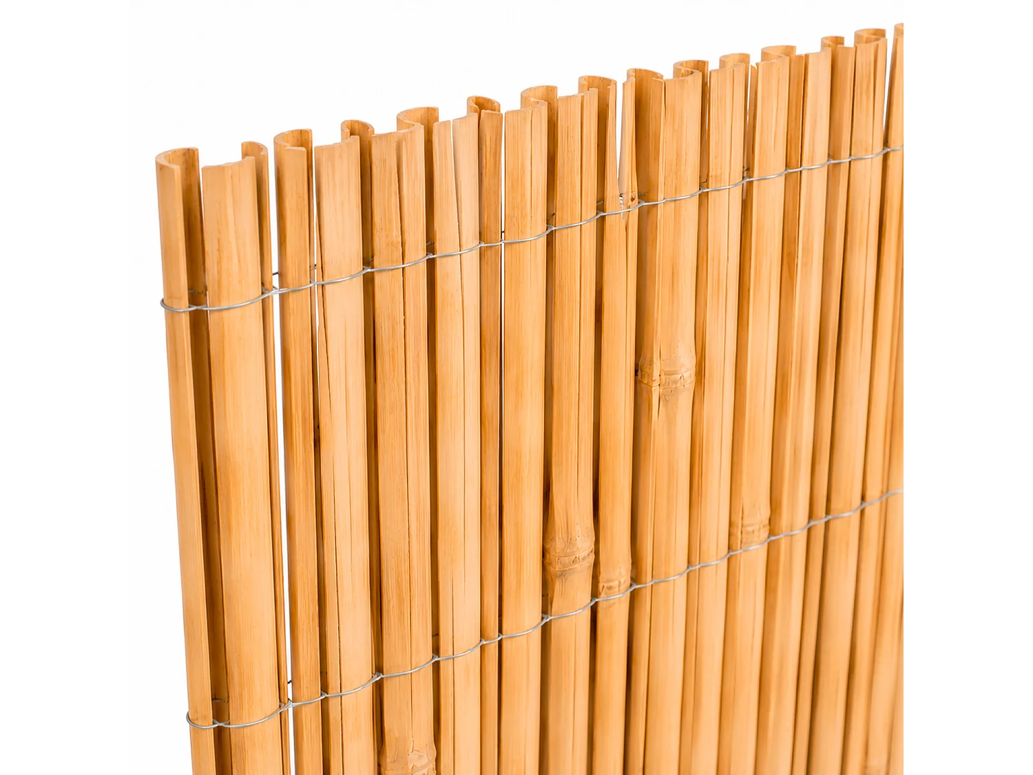 Frangivento In Bamboo Naturale Melbourne A Canna Spaccata Per Arredo Giardino Protezione Privacy Esterna Canniccio Resistente Legato Con Filo Di Ferro 2 X 3 Metri