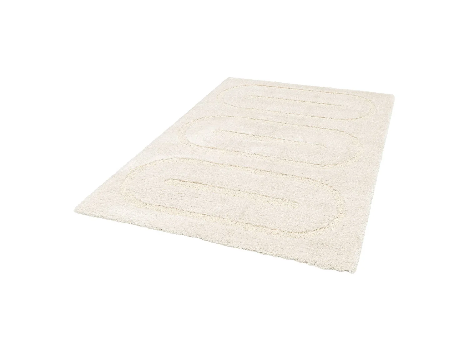 Tapis intérieur motifs géométriques crème 120x170cm - Mae