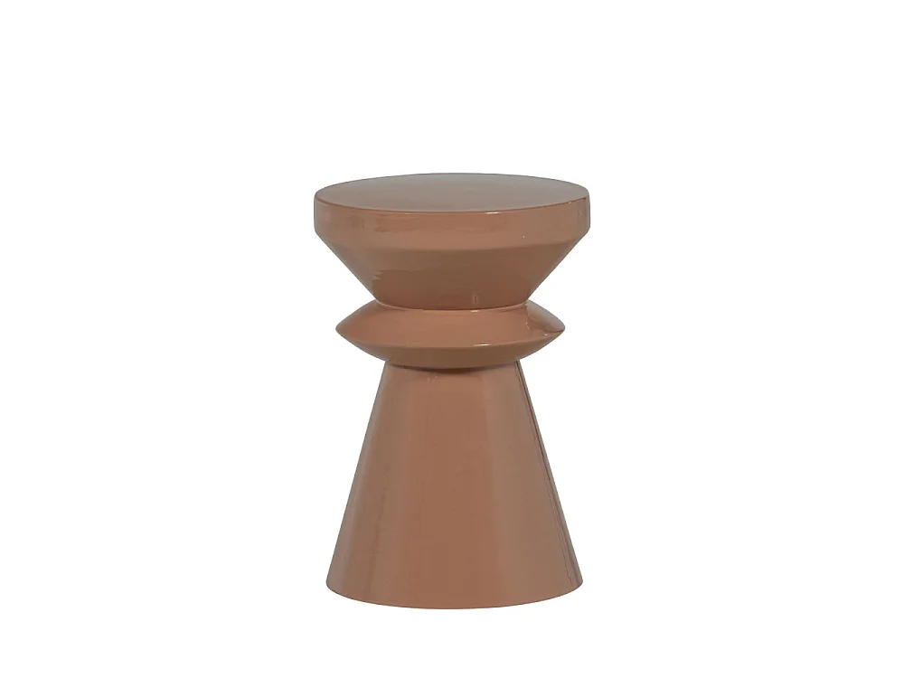 Fedde - Table d’appoint ronde en métal ⌀30cm - Rose blush
