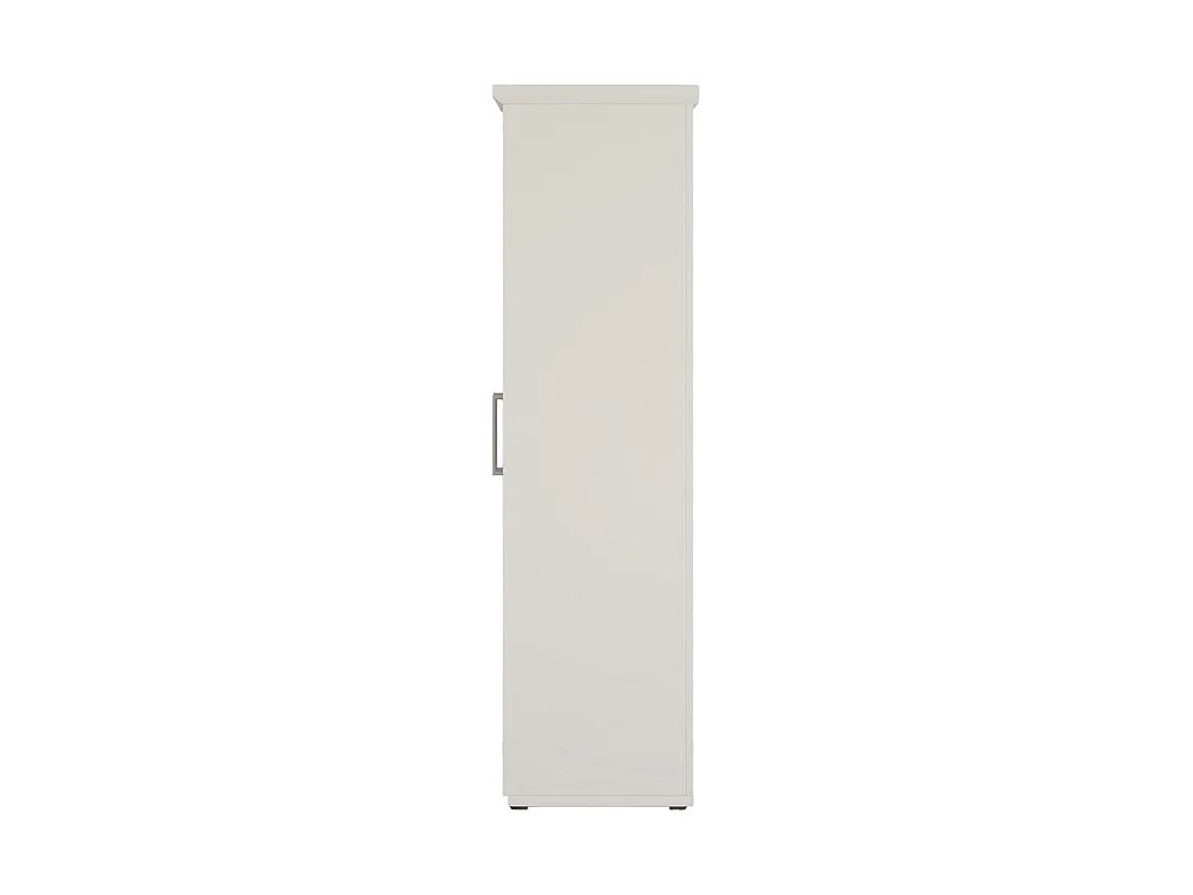 Kledingkast TOM 3 deuren mat wit met kledingroede 120 cm