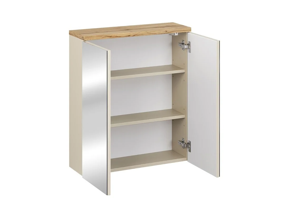 Meuble de rangement ERMANO avec portes miroirs - L60 x H70 x P20 - À suspendre