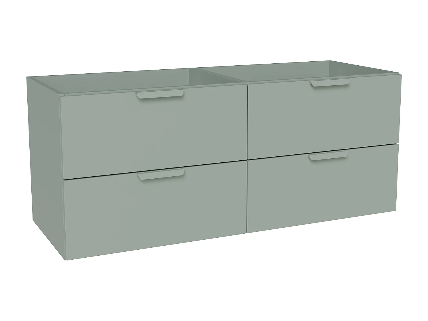 Meuble sous vasque suspendu – Vert amande – L120 cm – AVORELI
