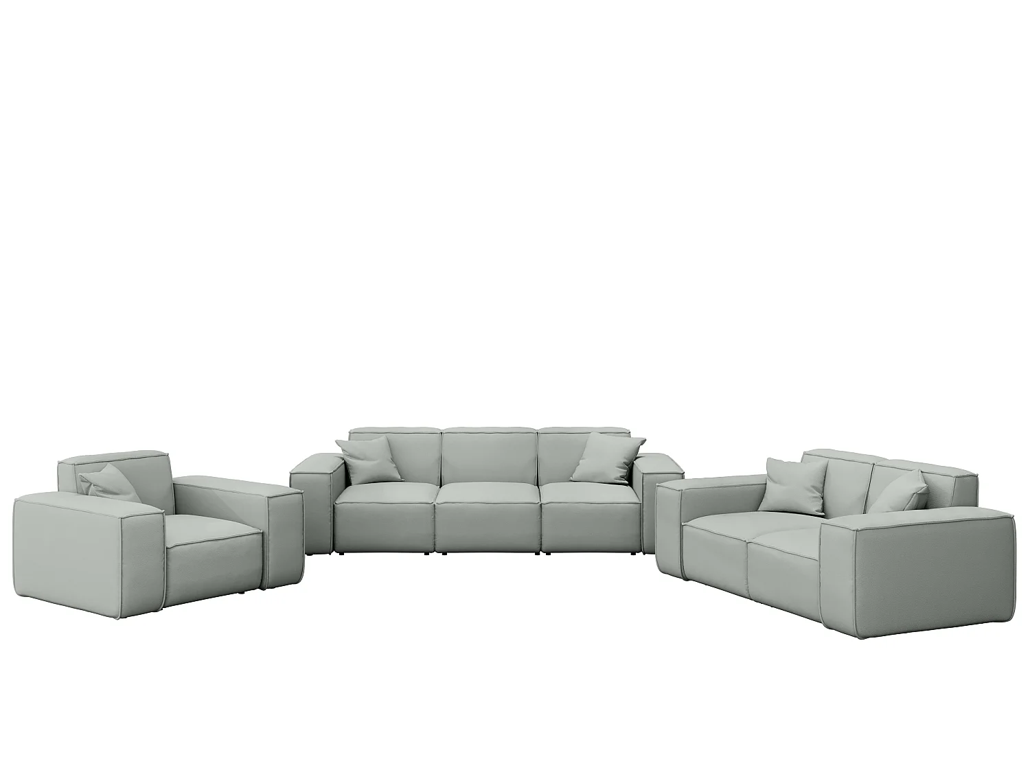 Zestaw 3+2+1 Patio, tkanina Odyssey, cement (02)