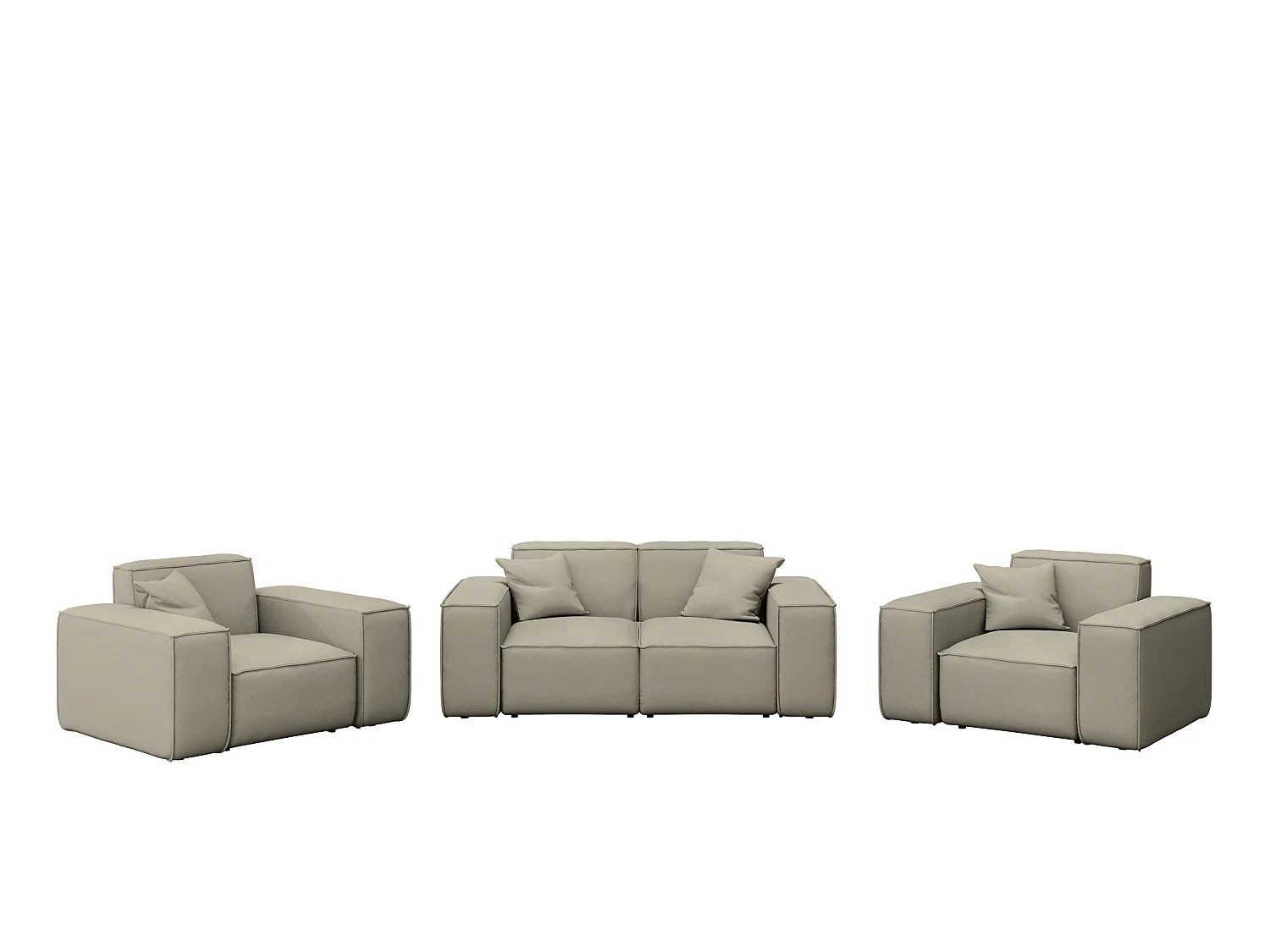 Zestaw 2+1+1 Patio, tkanina Odyssey, pearl (01)