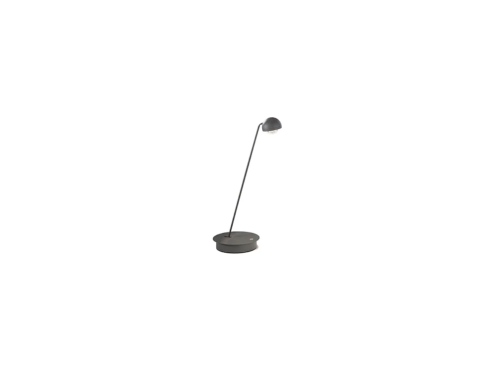 Justerbar LED-bordlampe 7W 3000K-6000K i mat antracitmetal med integreret touch-dæmper, højde 47 cm - Perenz