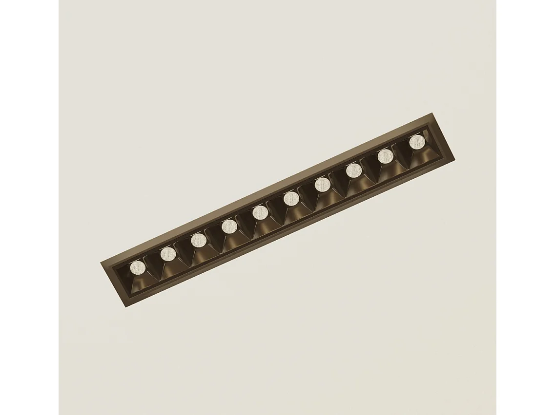 TRAM XL 30W 30º LED-Einbaustrahler mit Tuya-Technologie, Farbtemperatur 2700K-6000K, dimmbar, mattschwarzes Aluminium-Finish - Beneito & Faure
