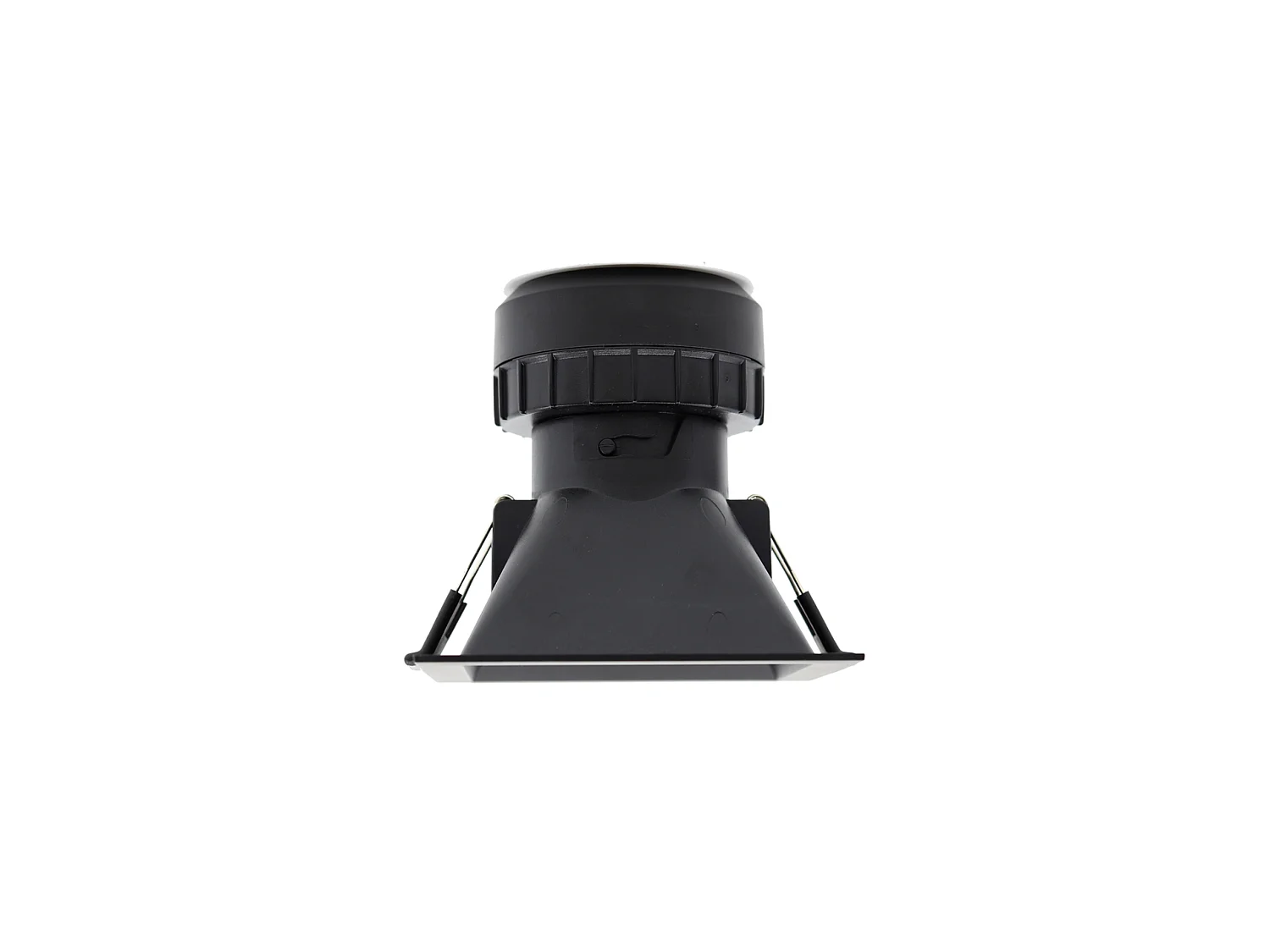 Spot encastré carré LED Pulcom 8W, 38°, sélecteur de température de couleur (2700K/3200K/4000K), finition noir mat, pour intérieur - Beneito & Faure