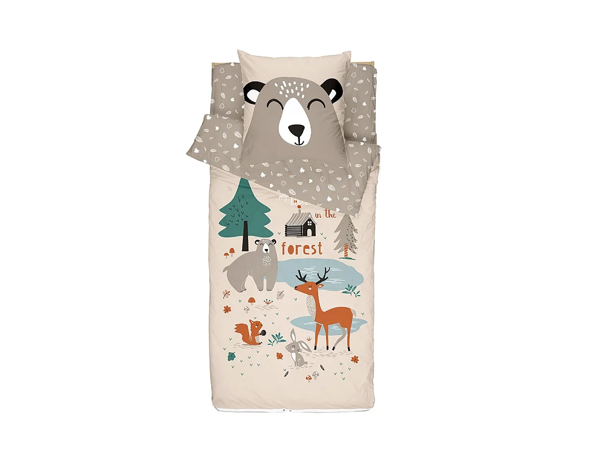 Rechange Caradou® Forêt (sans couette) - Couchage enfant prêt à dormir - 90x190cm