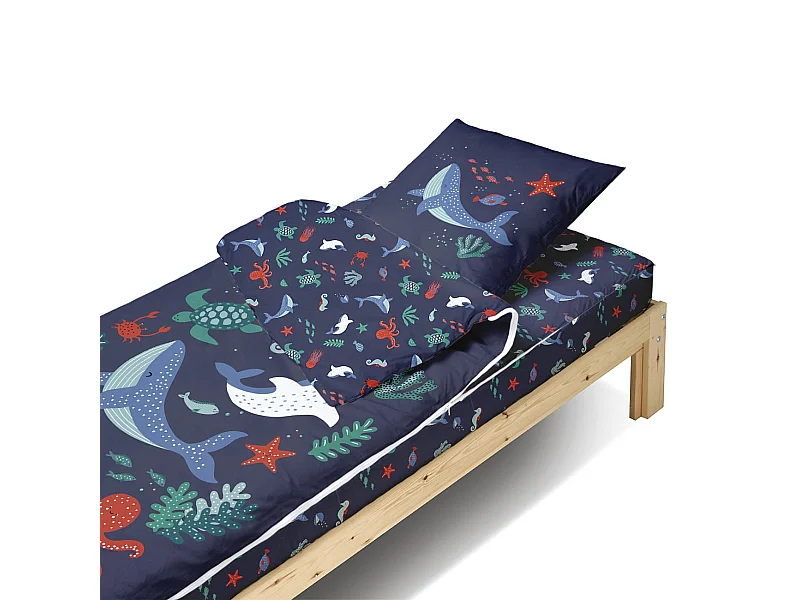 Caradou® Océan - Couchage enfant prêt à dormir 3 en 1 - 90x190cm