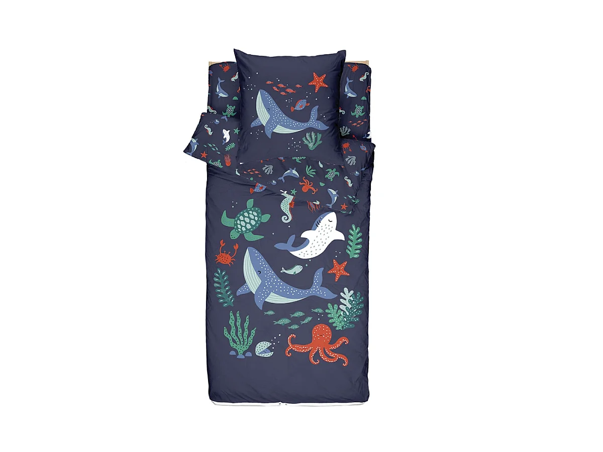 Rechange Caradou® Océan (sans couette) - Couchage enfant prêt à dormir - 90x190cm