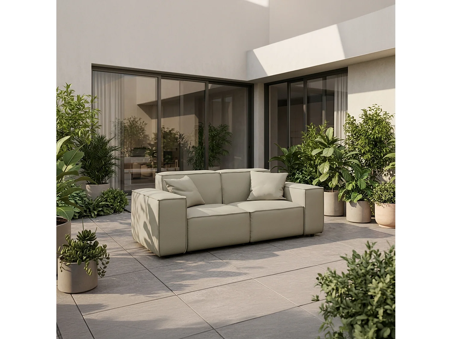 Sofa 2-osobowa Patio, tkanina Odyssey, pearl (01)