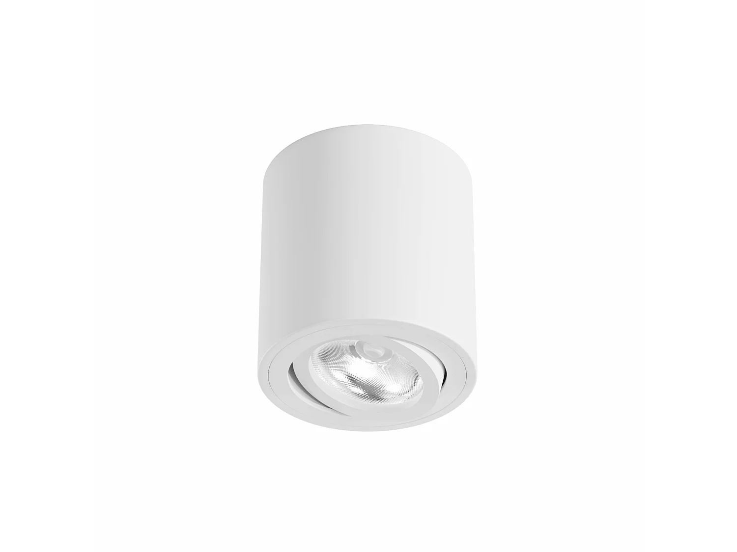 Spot encastré LED GU10 50 mm One Surface, blanc mat, IP20, orientable à 360°, inclinable à 45°, pour usage intérieur - Beneito & Faure