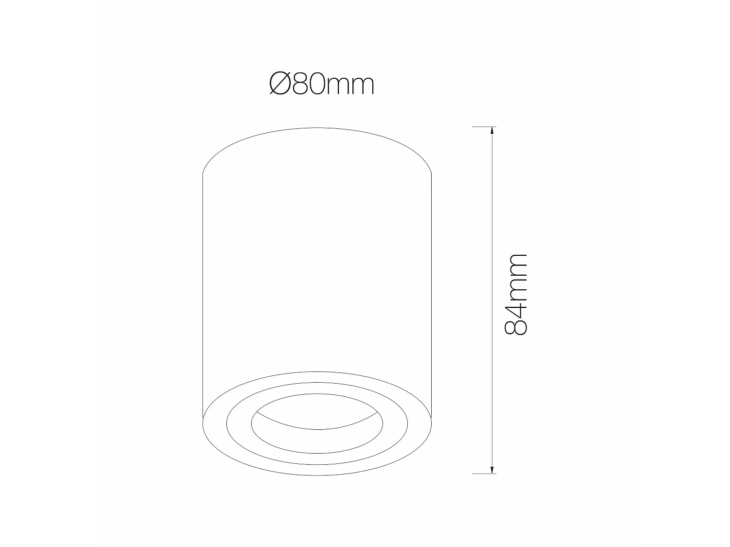 Spot encastré LED GU10 50 mm One Surface, blanc mat, IP20, orientable à 360°, inclinable à 45°, pour usage intérieur - Beneito & Faure