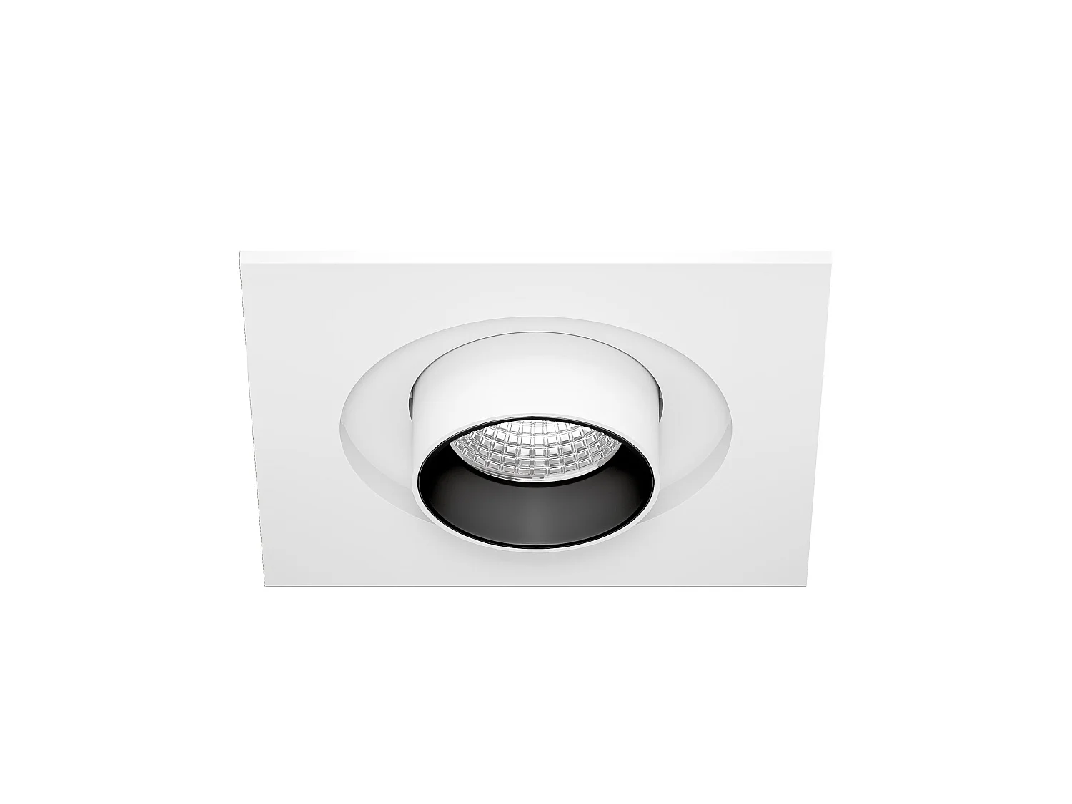 Spot encastré LED MINI OXO SQ 6W 42º avec technologie CCT Switch 2700K/3200K/4000K, finition blanc mat - Beneito & Faure