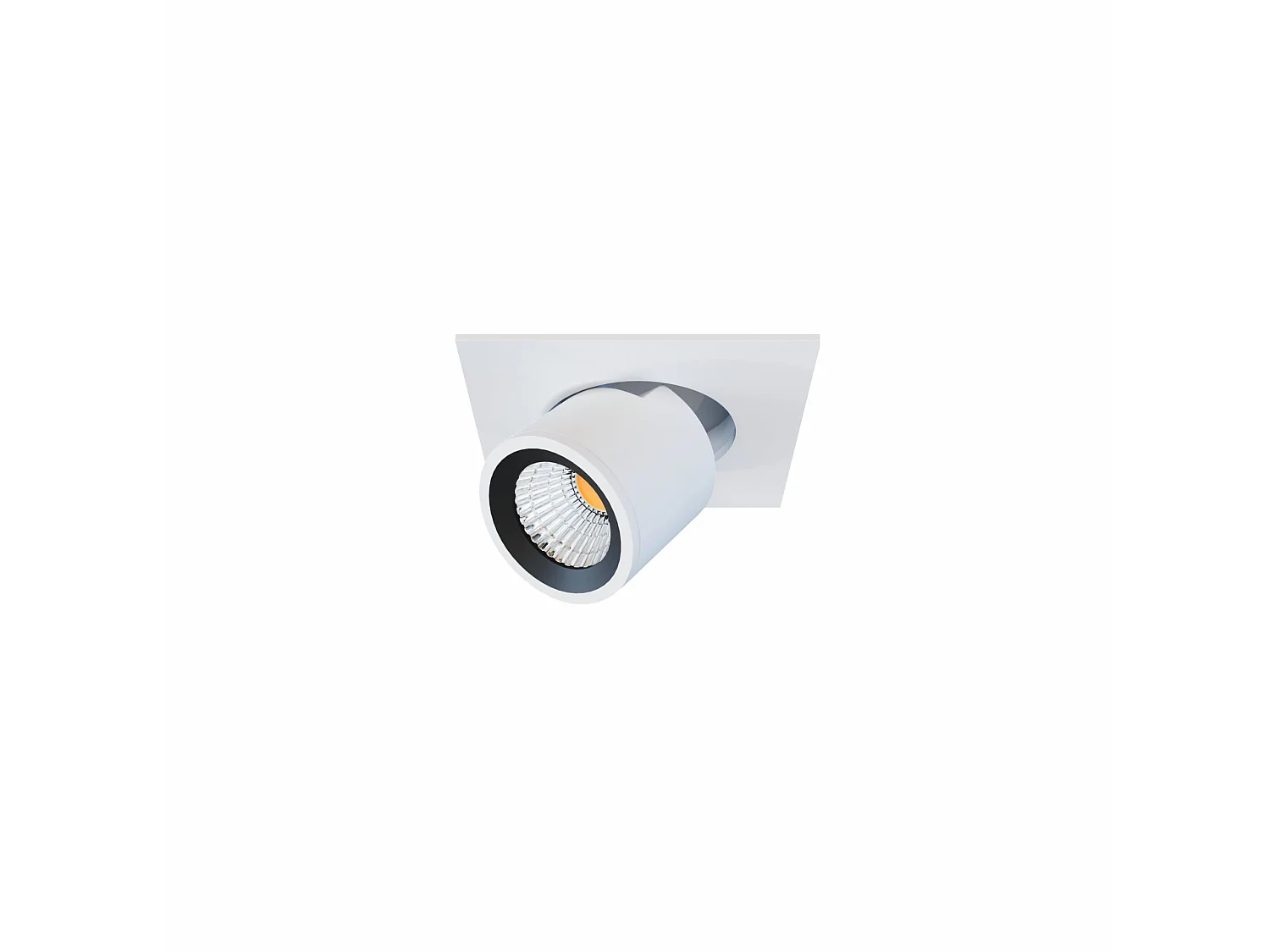 Foco LED empotrable Nano Oxo SQ de 4W con interruptor CCT de 45º, 2700K/3200K/4000K, blanco mate - Ajustable y versátil - Beneito & Faure