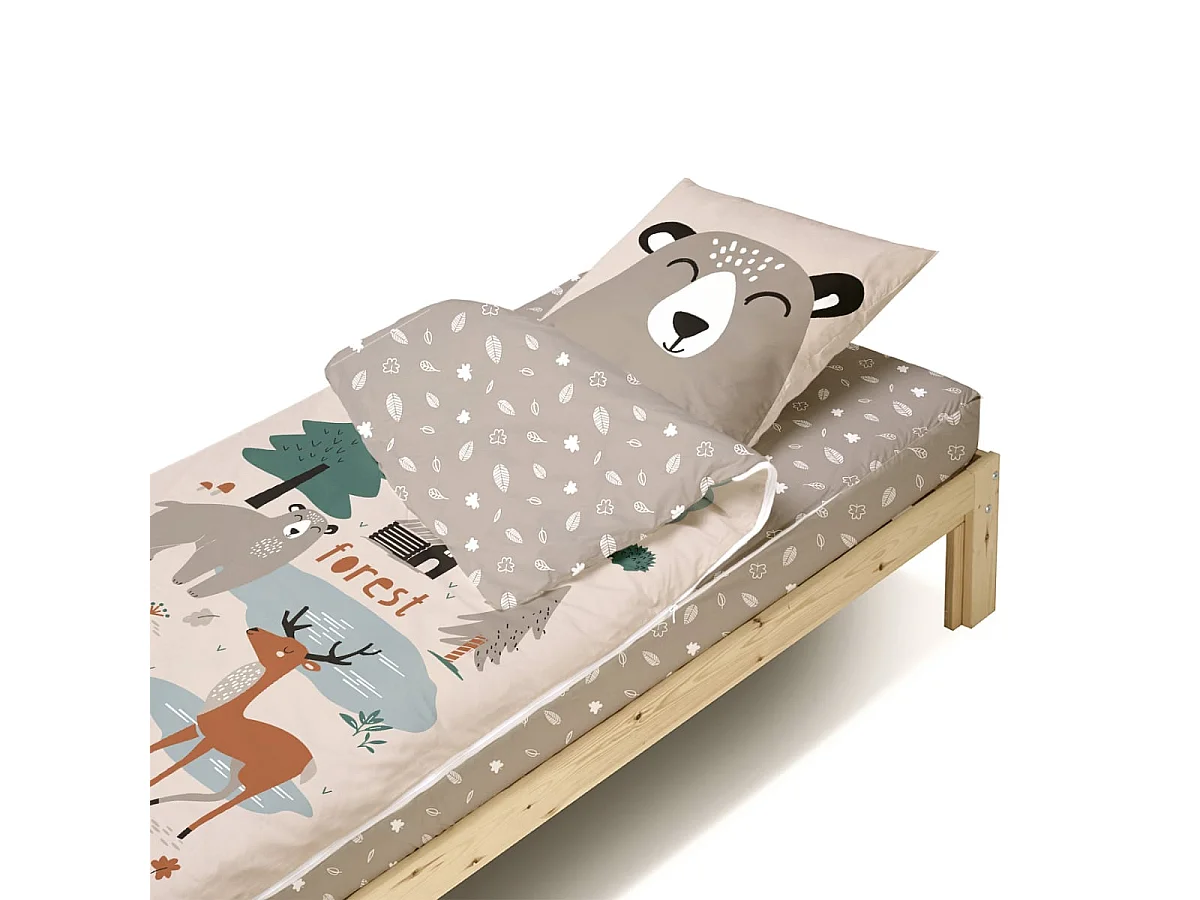 Caradou® Forêt - Couchage enfant prêt à dormir 3 en 1 - 90x190cm