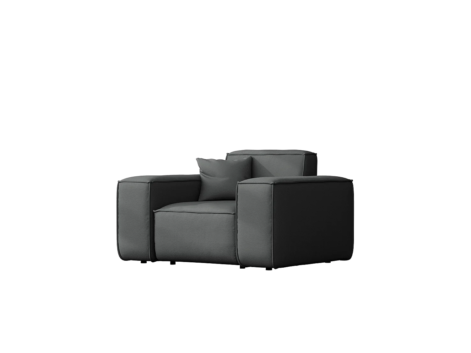 Patio 3+1+1-set, Odyssey-stof, antraciet (03)