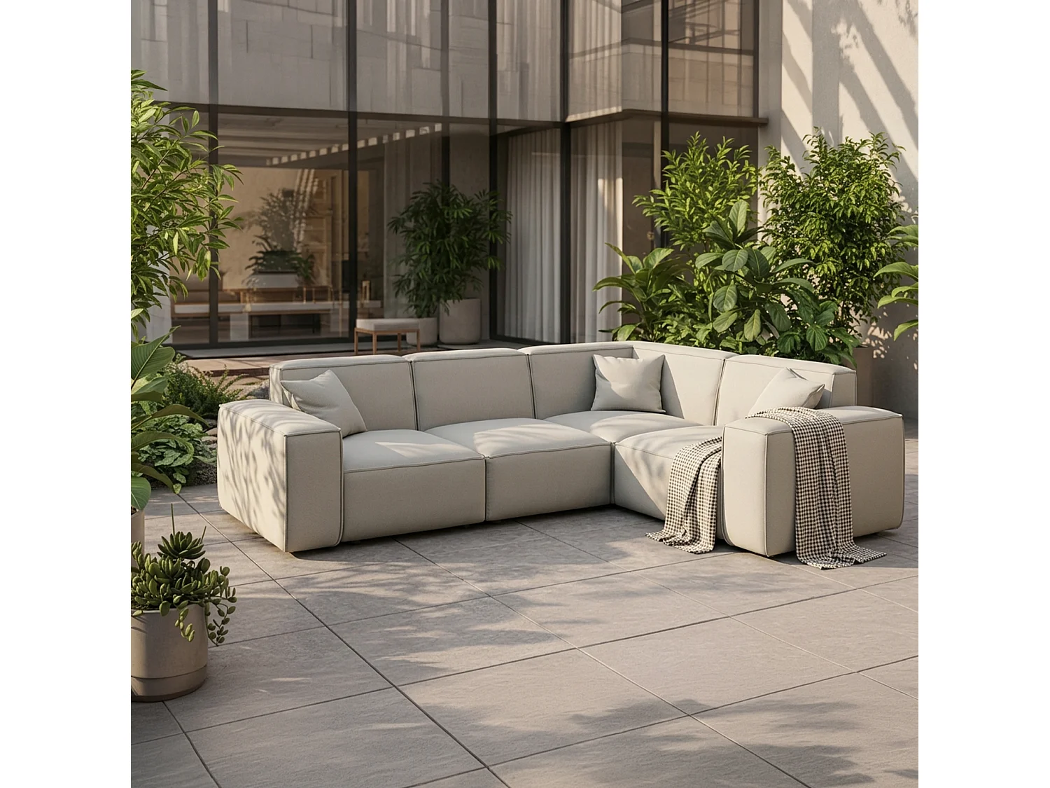 Narożnik Patio, tkanina Odyssey, pearl (01)