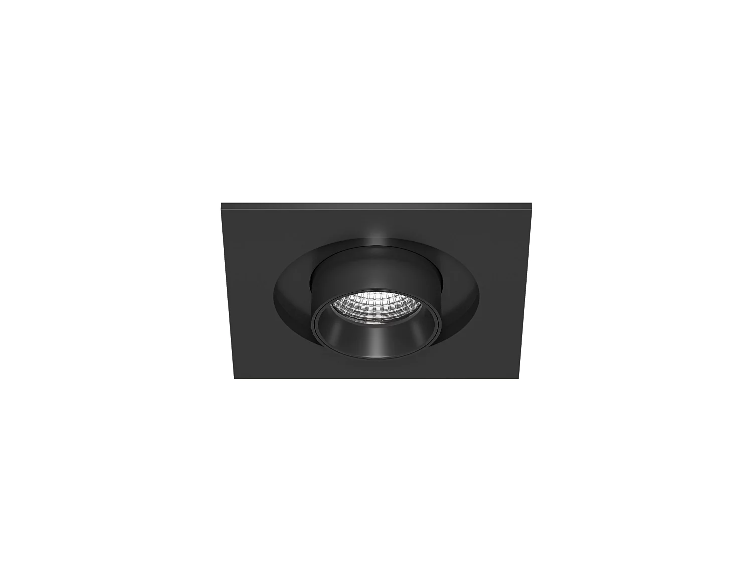 MINI OXO SQ 6W 42º LED-inbouwspot met CCT-schakeltechnologie 2700K/3200K/4000K, matzwarte afwerking - Beneito & Faure