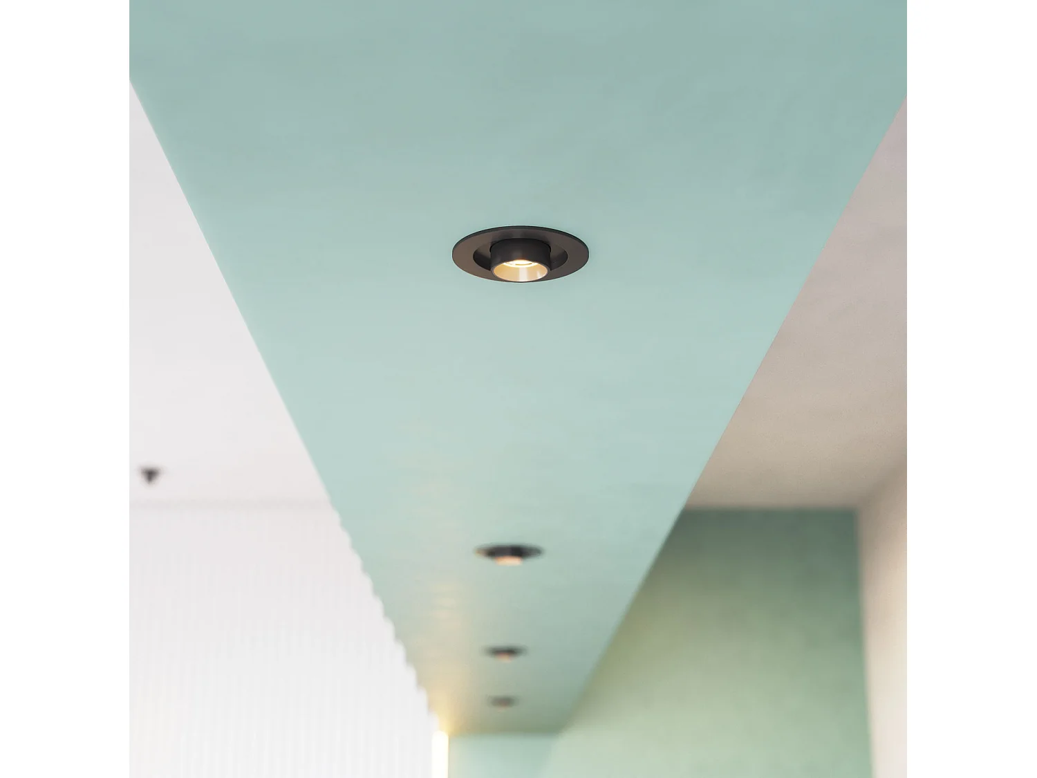 MINI OXO SQ 6W 42º LED-inbouwspot met CCT-schakeltechnologie 2700K/3200K/4000K, matzwarte afwerking - Beneito & Faure