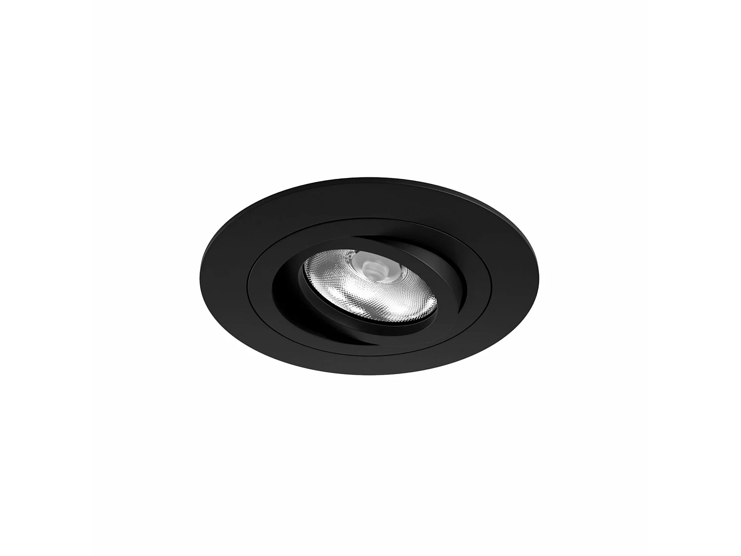 Spot encastré LED 50 mm GU10, orientable à 360° et inclinable à 45°, finition noir mat, indice de protection IP20 - Beneito & Faure