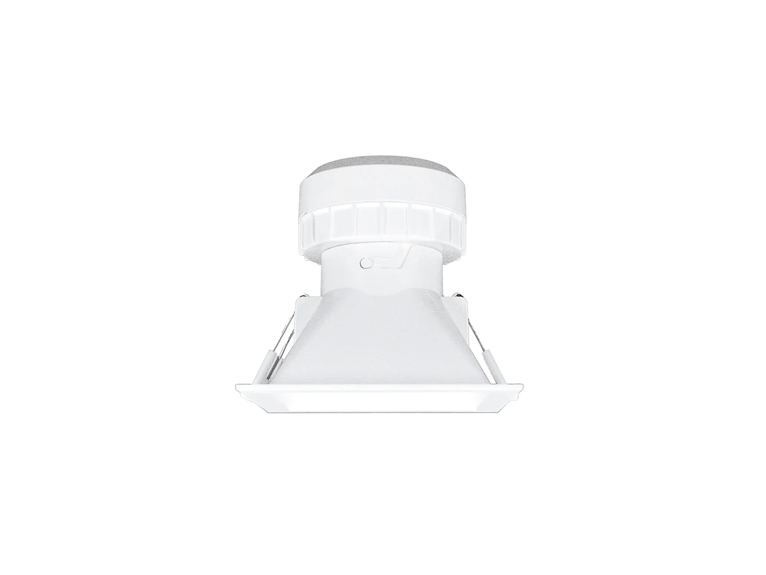 Spot encastré carré LED Pulcom 8W, 38°, interrupteur CCT, 2700K/3200K/4000K, finition blanc mat pour intérieur - Beneito & Faure