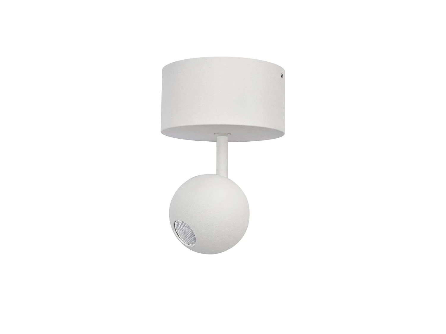 Mini Bora Surface 4,5 W 38° 2700 K Mattweiß - Verstellbarer kugelförmiger Deckenstrahler mit hoher Farbtreue (CRI > 93) - Beneito & Faure