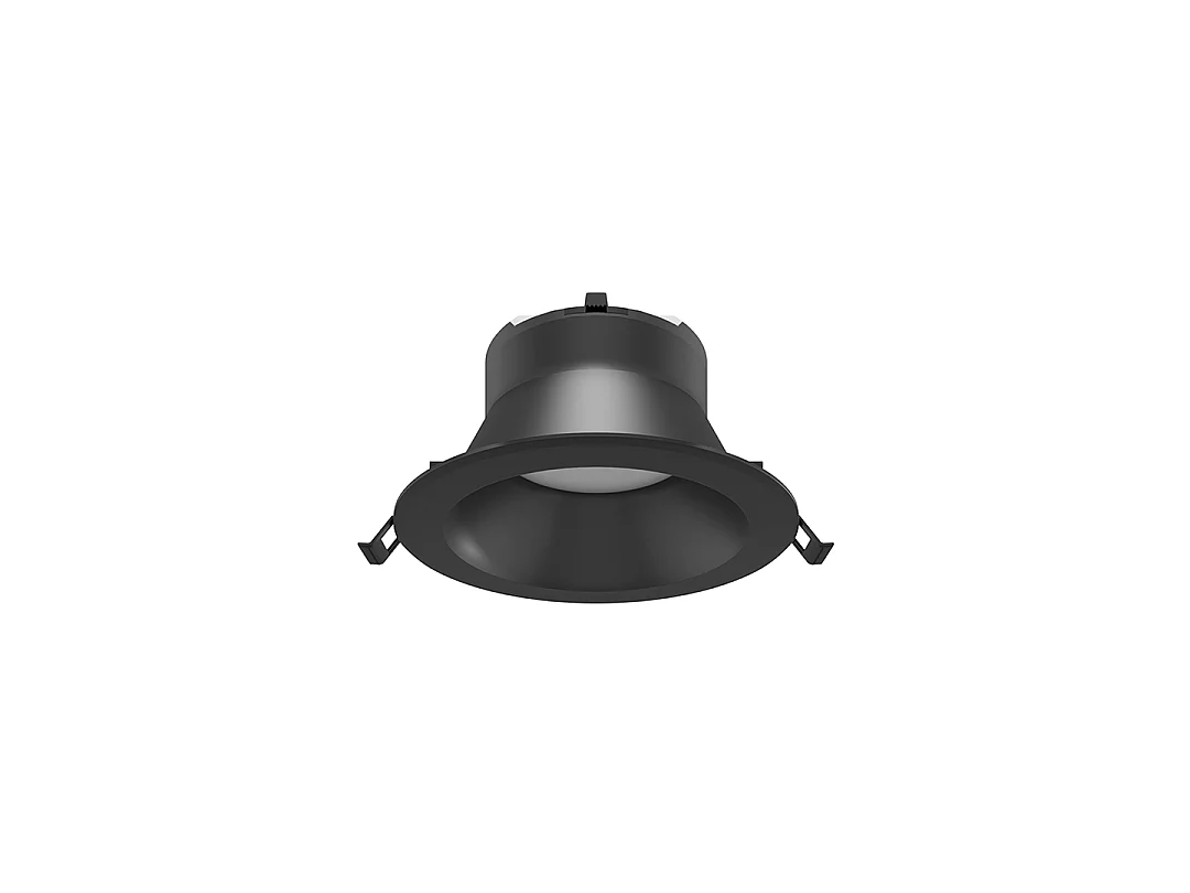 Inbouw LED-downlight Thessis 15W 90º dimbaar met TRIAC-schakelaar, kleurtemperatuur 3000K/4000K/5000K, matzwart - Beneito & Faure