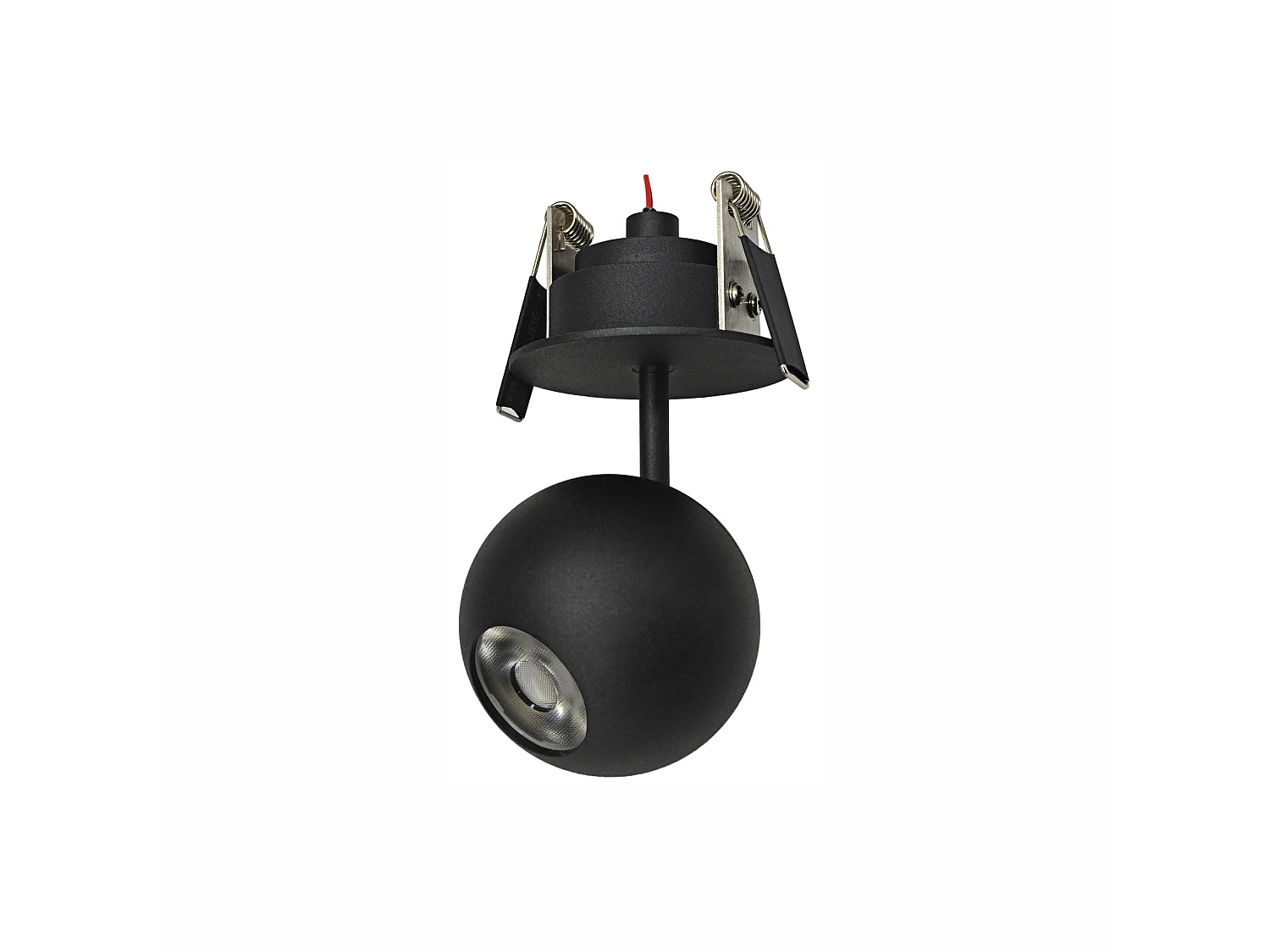 Spot LED encastrable Bora 8,5 W 36° 2700 K Noir mat - Spot sphérique orientable haute efficacité - Beneito & Faure