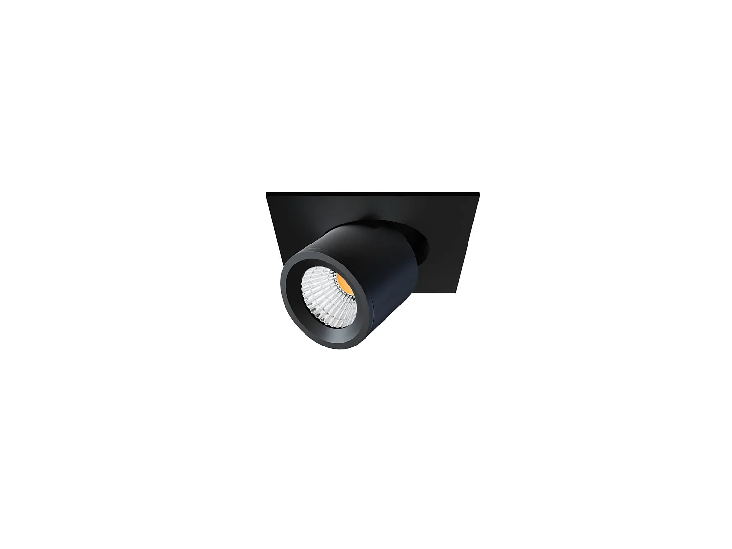 Nano Oxo SQ 4W LED-Einbaustrahler, 45°-Farbtemperaturschalter, 2700K/3200K/4000K, Mattschwarz - Verstellbar und vielseitig - Beneito & Faure