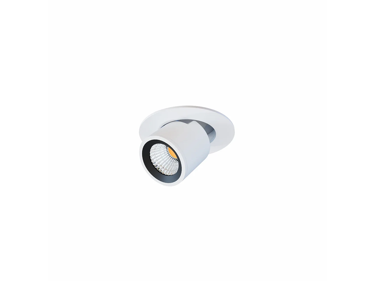 Spot encastré LED Nano Oxo R 4W, interrupteur CCT à 45°, blanc mat 2700K/3200K/4000K - Spot professionnel orientable Beneito & Faure