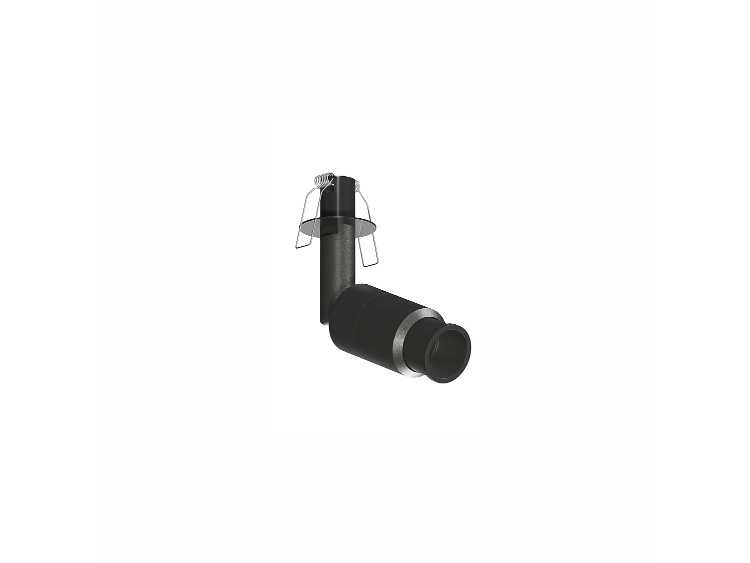 Micro Zoom Einbaustrahler, 2 W LED, 15°-36°, 3000 K, Mattschwarz - Verstellbarer Projektor für Schaufenster und Juweliergeschäfte - Beneito & Faure