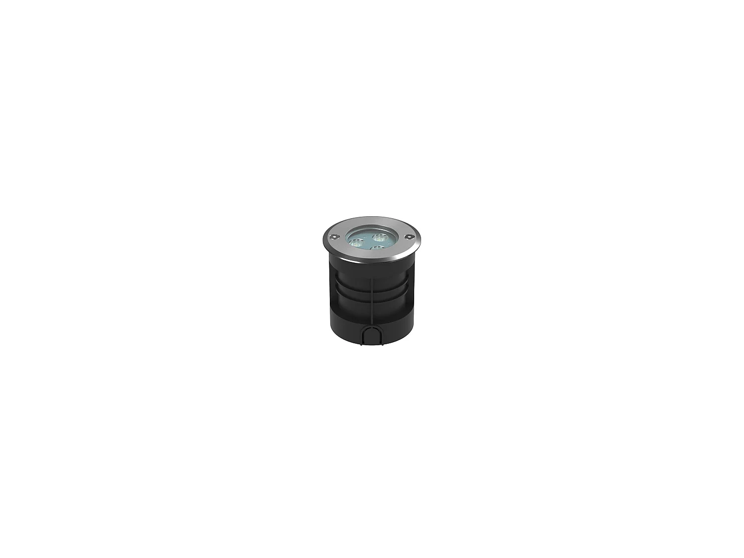 Foco empotrable de suelo NANO SIGMA 3 LED, 3W, 3000K, haz de 30 grados, IP65, IK05, acero inoxidable 304, acabado plateado - Beneito & Faure