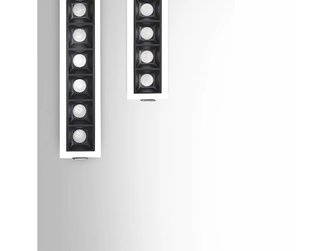 TRAM XL 30W 30º LED-Einbaustrahler mit Tuya-Technologie, Farbtemperatur 2700K-6000K, dimmbar, mattweißes Aluminium-Finish - Beneito & Faure
