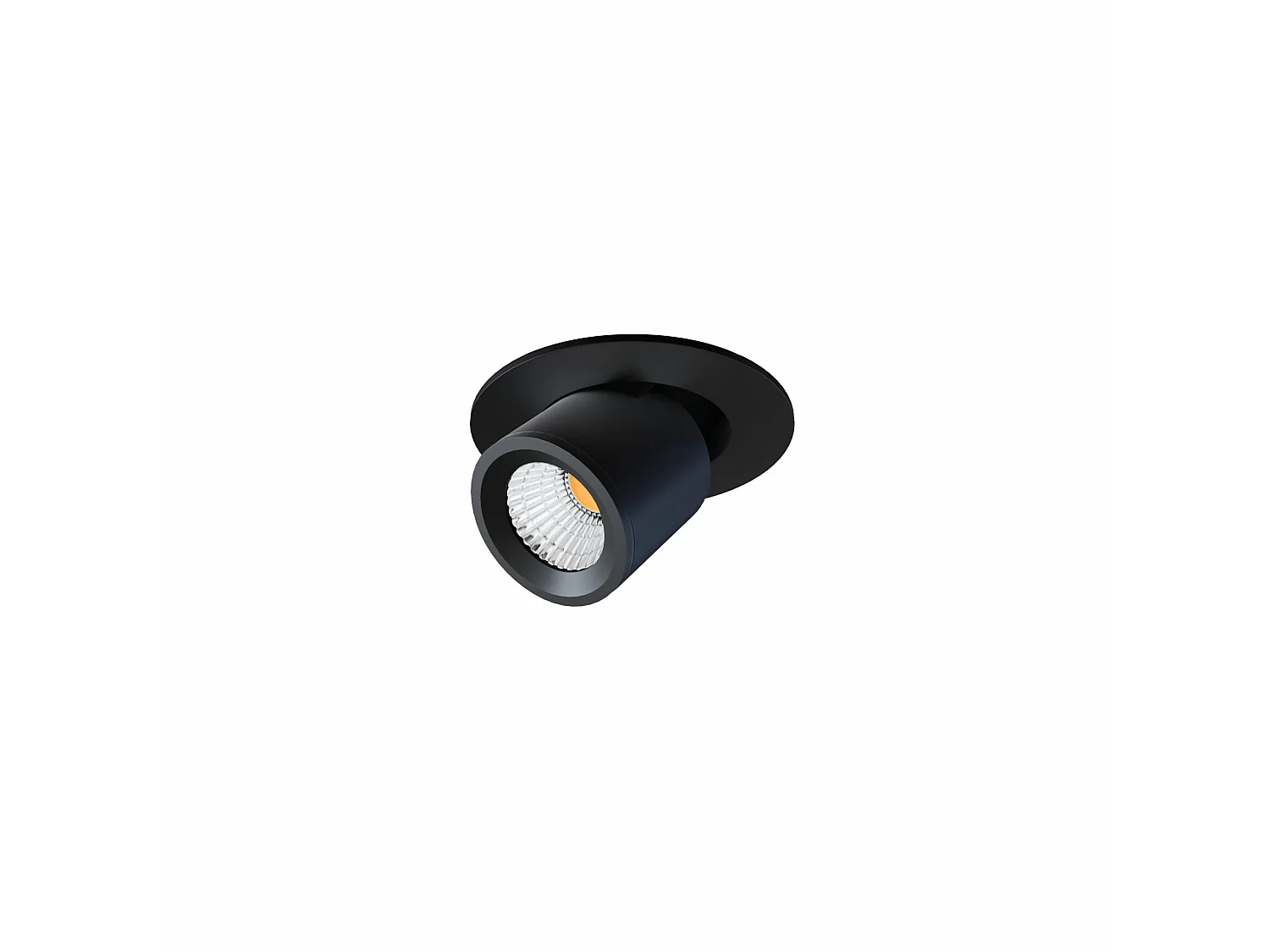 Nano Oxo R 4W LED-Einbaustrahler, 45° Farbtemperaturschalter (2700K/3200K/4000K), Mattschwarz - Verstellbarer Strahler von Beneito & Faure