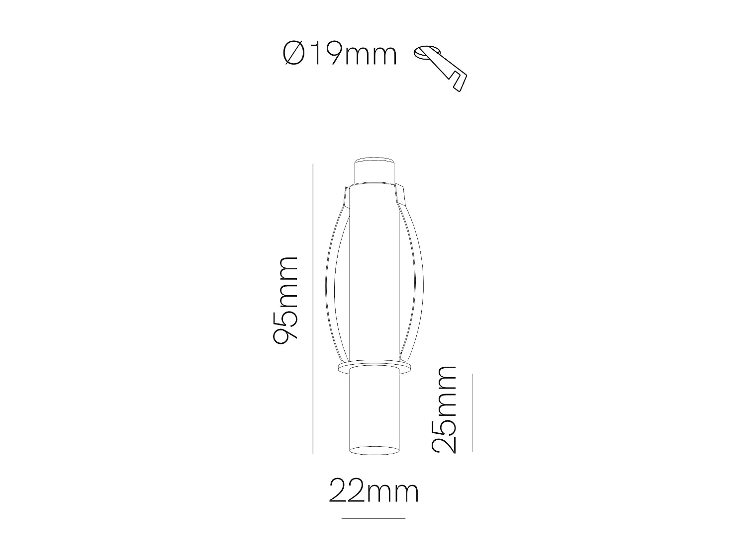 Argo Inbouw LED Mini Spot 3,5W 180º Mat Wit 4000K - Binnenverlichting met hoge kleurweergave-index (CRI) >95 - Beneito & Faure