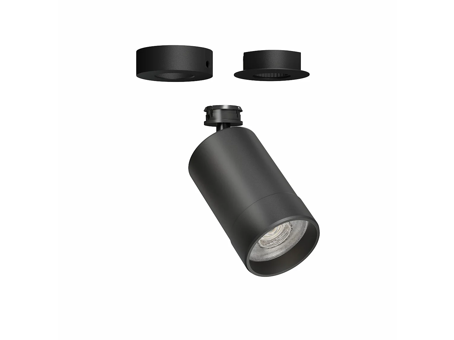Beneito & Faure Crown Base 25W LED-Strahler, verstellbar, Schwarz - Winkel 24º/60º, 2700K/3200K/4000K, CRI > 90 - Hochwertige Akzentbeleuchtung
