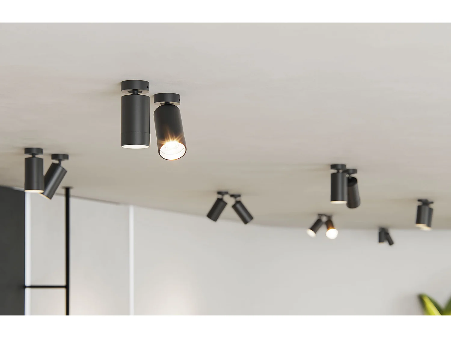 Beneito & Faure Crown Base 25W LED-Strahler, verstellbar, Schwarz - Winkel 24º/60º, 2700K/3200K/4000K, CRI > 90 - Hochwertige Akzentbeleuchtung