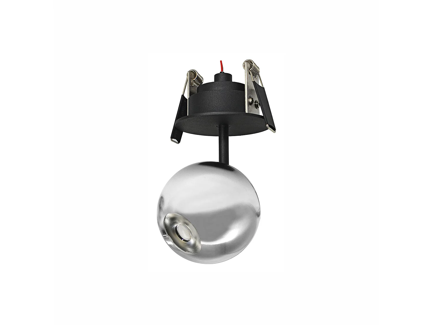 Bora LED-Einbaustrahler 8,5 W 36° 2700 K Silber - Hocheffizienter, verstellbarer Kugelstrahler - Beneito & Faure