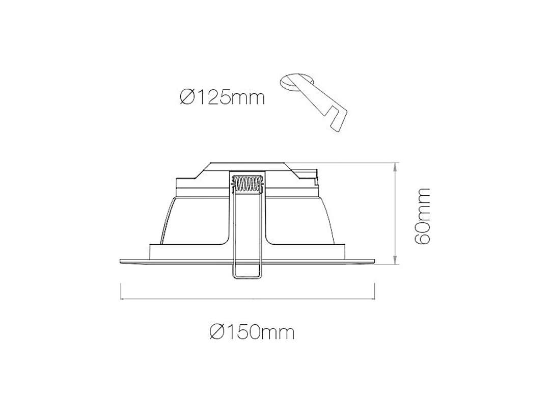 NOI DIMM 14W LED-Einbaustrahler, 100° verstellbar, TRIAC, 4000K Mattweiß - Deckenleuchte für den Innenbereich - Beneito & Faure