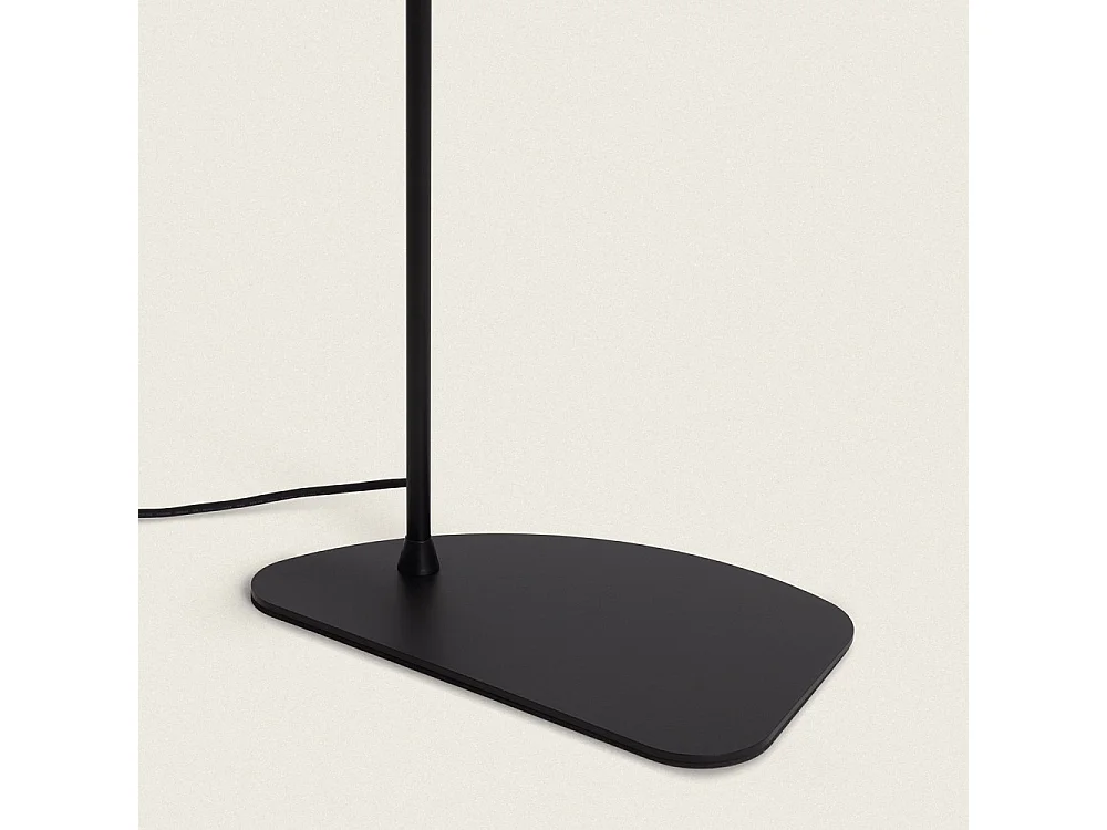 Vano - Lampadaire en métal avec abat-jour en corde H155cm - Bois clair