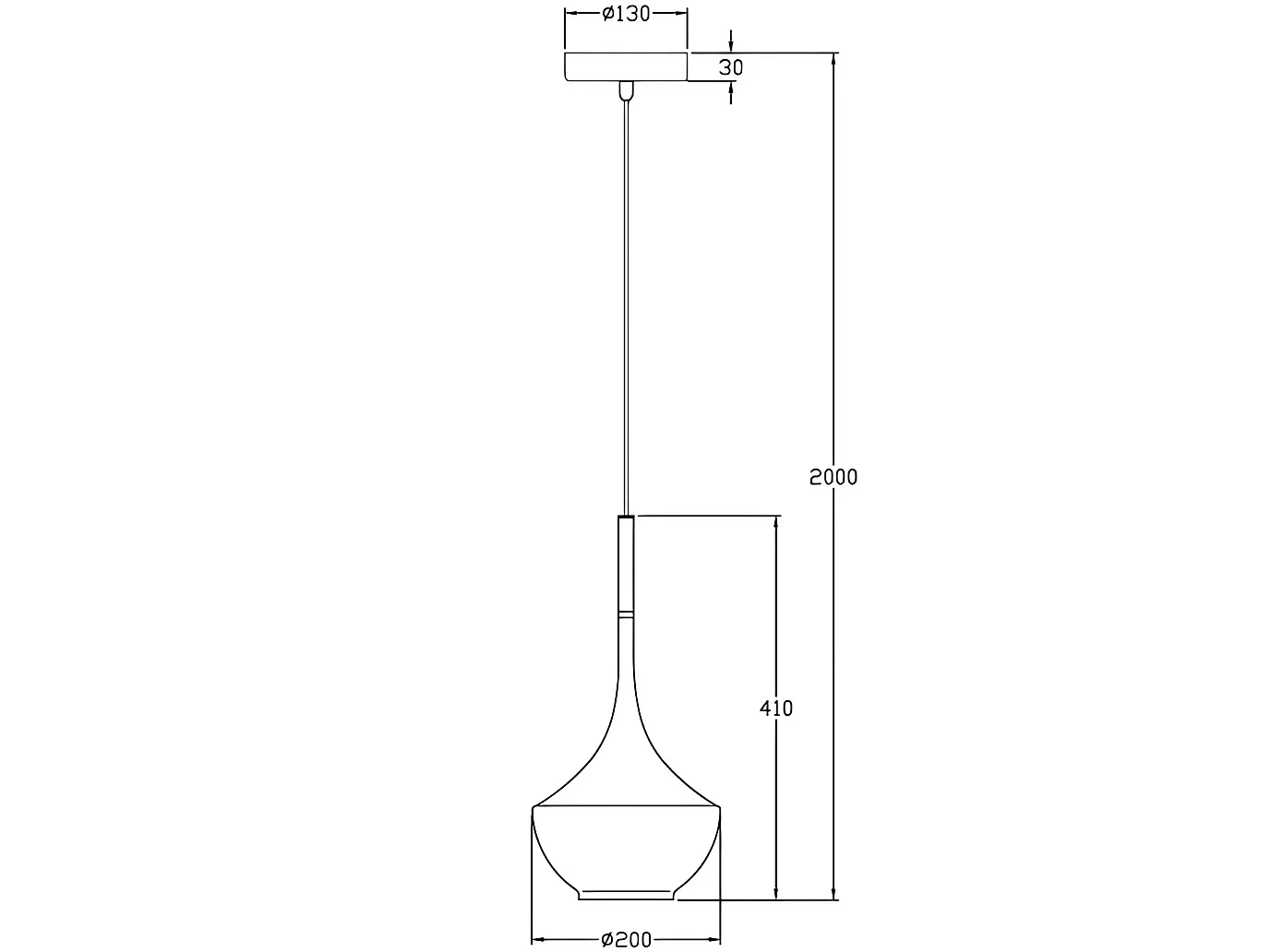 Suspension Apollo En Métal Et Laiton Soufflé - Design Moderne, Douille E27, Structure Orientable 2000 Mm, Idéale Pour L'Éclairage Intérieur