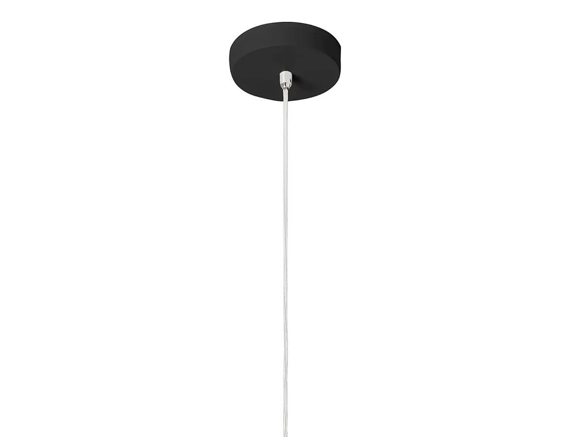 Camp Sospensione Nera D.400 Collezione CAMP Design Moderno Unica E27 Regolabile