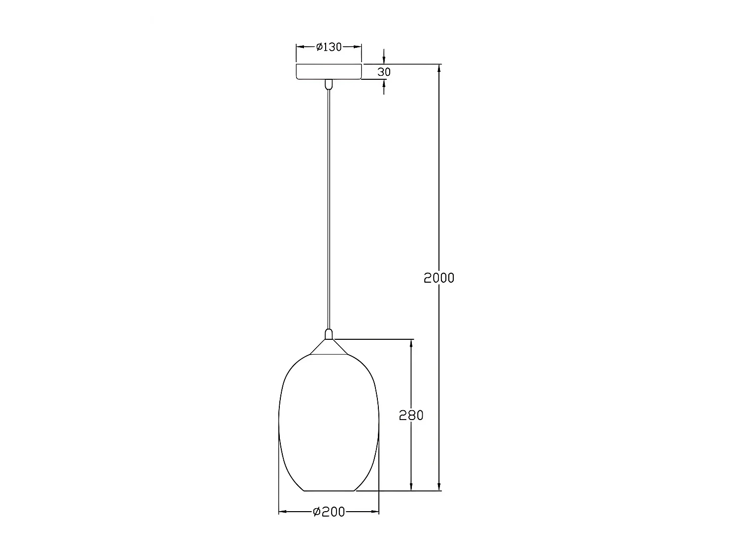 Suspension Infinity 200 Mm En Verre Soufflé Fumé Avec Structure Métallique - Design Moderne Et Élégant Pour L'Éclairage Intérieur