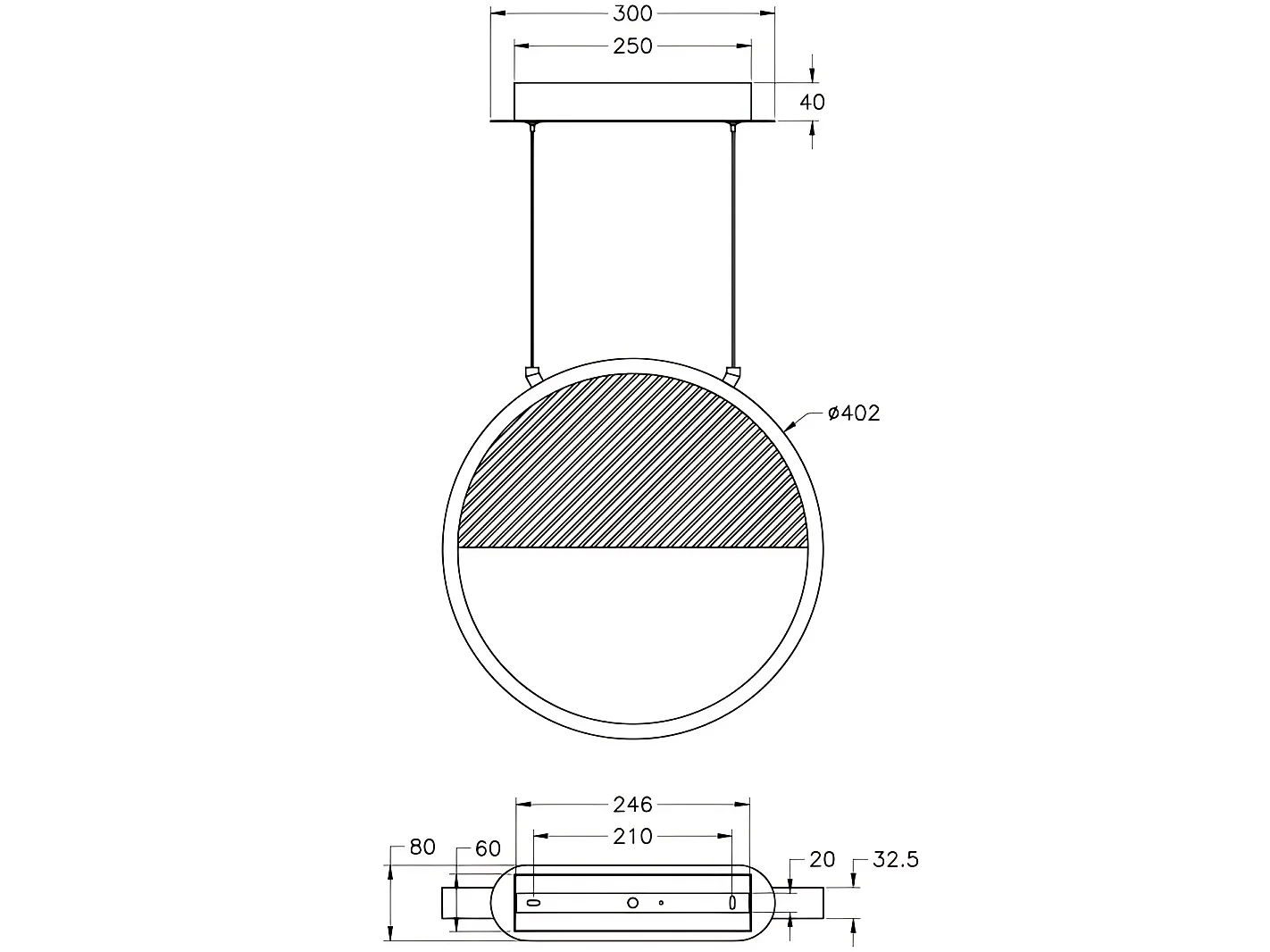 Pierre Candeeiro de Suspensão LED 29W Ø400mm Estrutura Metal e Madeira Branca, Luz Quente 3000K, Regulável por Passos, Design Moderno e Elegante