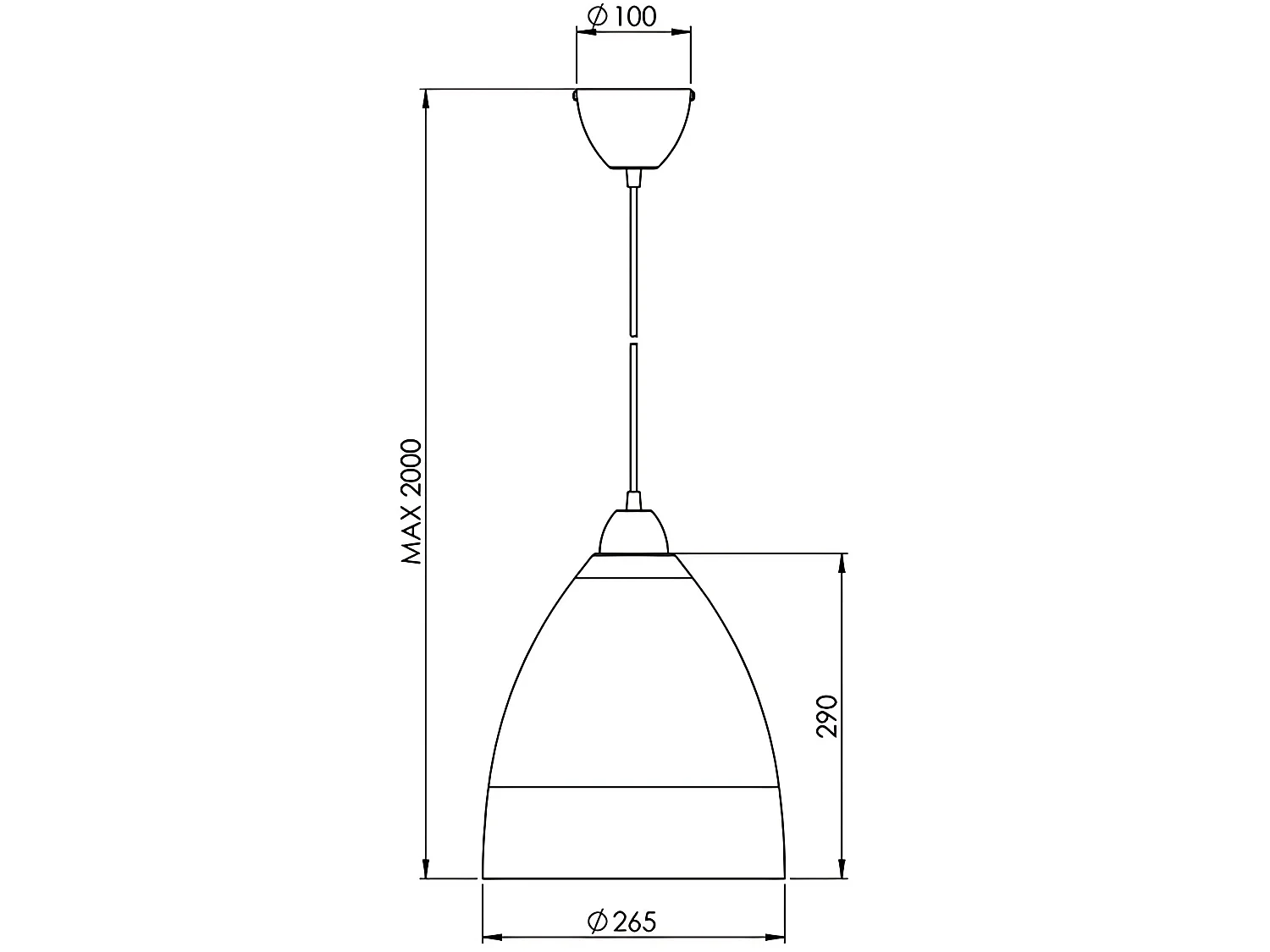 Candeeiro de Suspensão Provença em Metal e Vidro Centrifugado Branco, Casquilho E27 60W, Design Clássico e Elegante, IP20, Código 2907-45-102