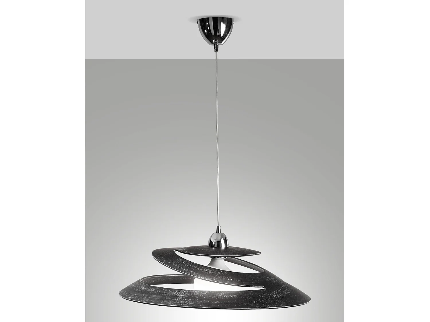 Lampada Sospensione Aragon Nero Antico 1 Luce Metallo Stile Moderno Collezione ARAGON